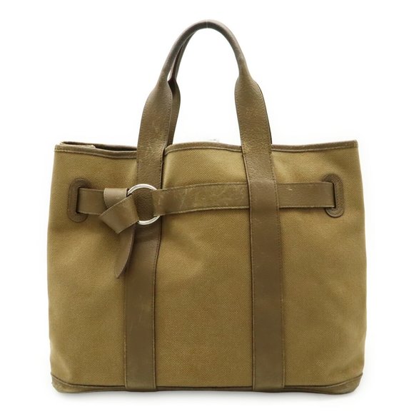 HERMES Brown Leather Tote Bag - Picture 1 of 10